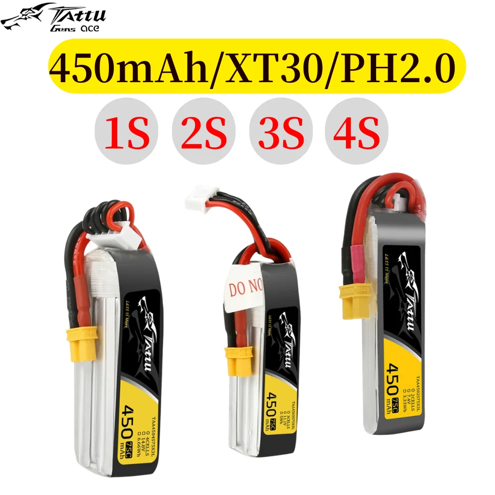 Drone Battery 4S - Ace Tattu Lipo Battery 7.4V 7.6V