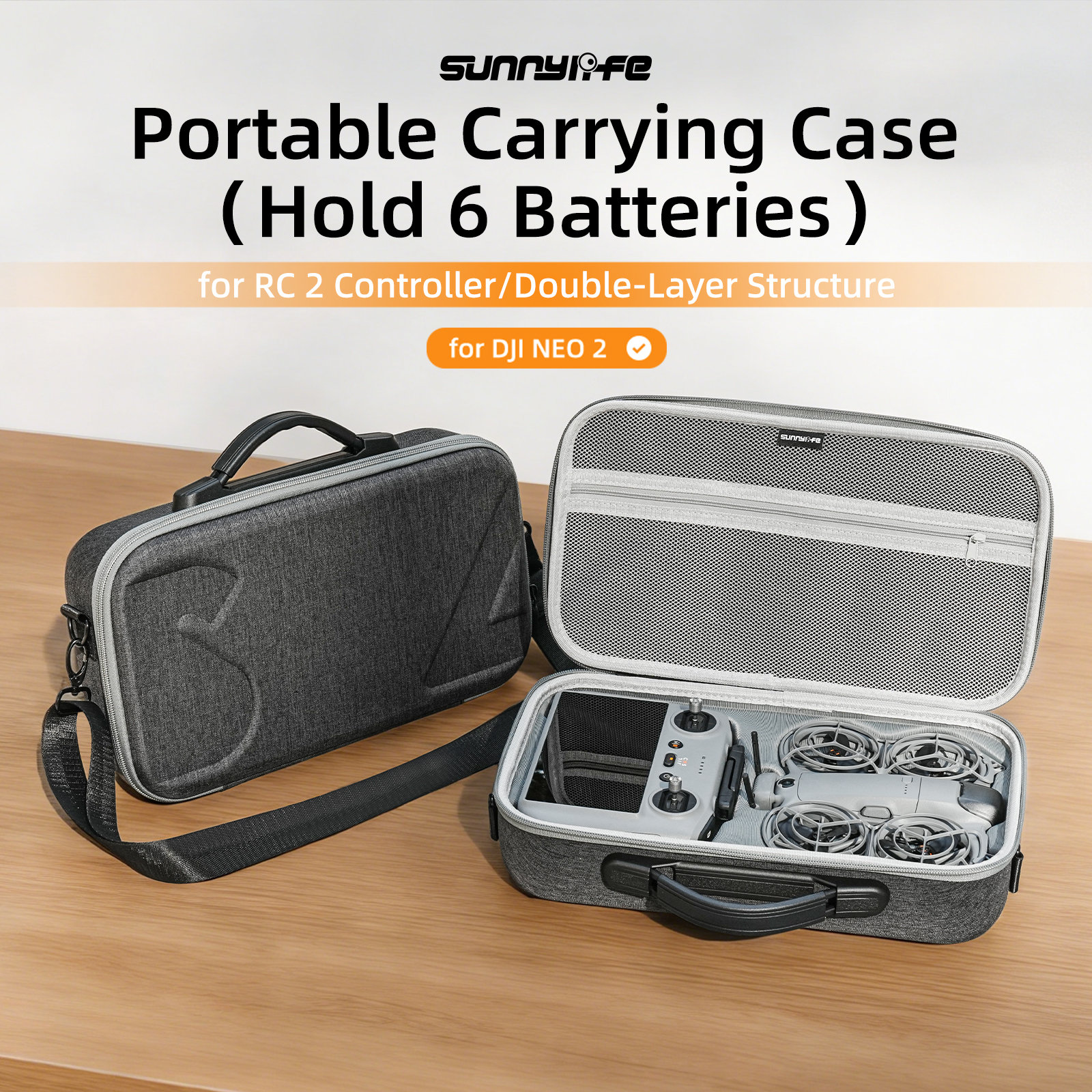 Drone Battery Bag - Carrying Case for DJI NEO 2