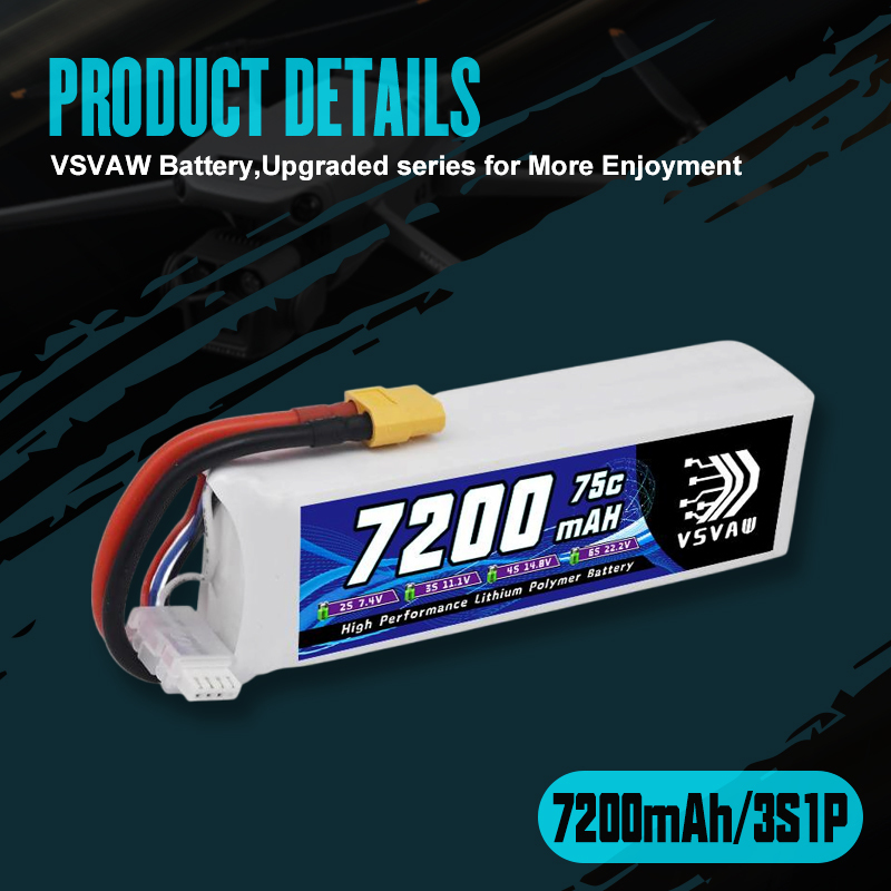 VSVAW 3S Lipo Battery 11.1V 72 - Drone Battery Lipo recension och pris