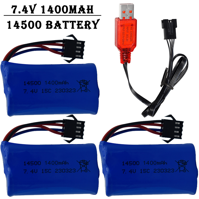 7.4V 1400mAh 14500 lithium-ion - Drone Battery Li-Ion recension och pris