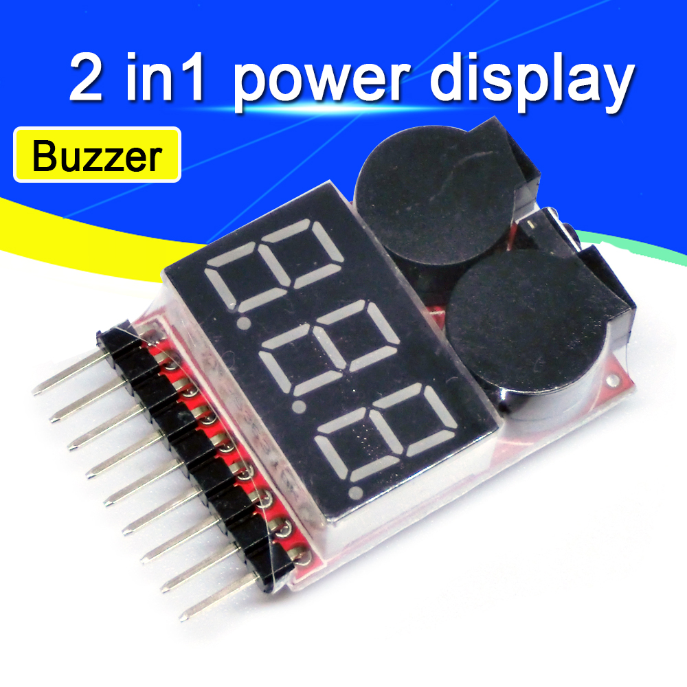 For 1S/2s/3s/4s/5s/6s/7s/8s Lo - Drone Battery Alarm recension och pris