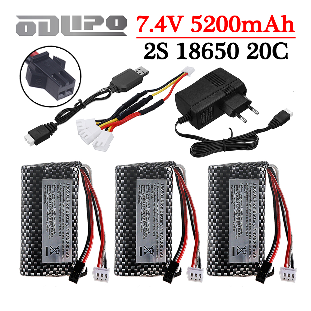 18650 7.4V 5200mAh Li-ion batt - Drone Battery Charger recension och pris