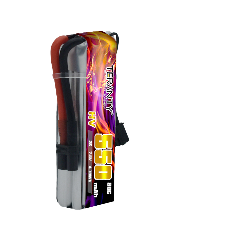 TERANTY 2S 7.6V 550mAh 80C HV  - Drone Battery High Voltage recension och pris