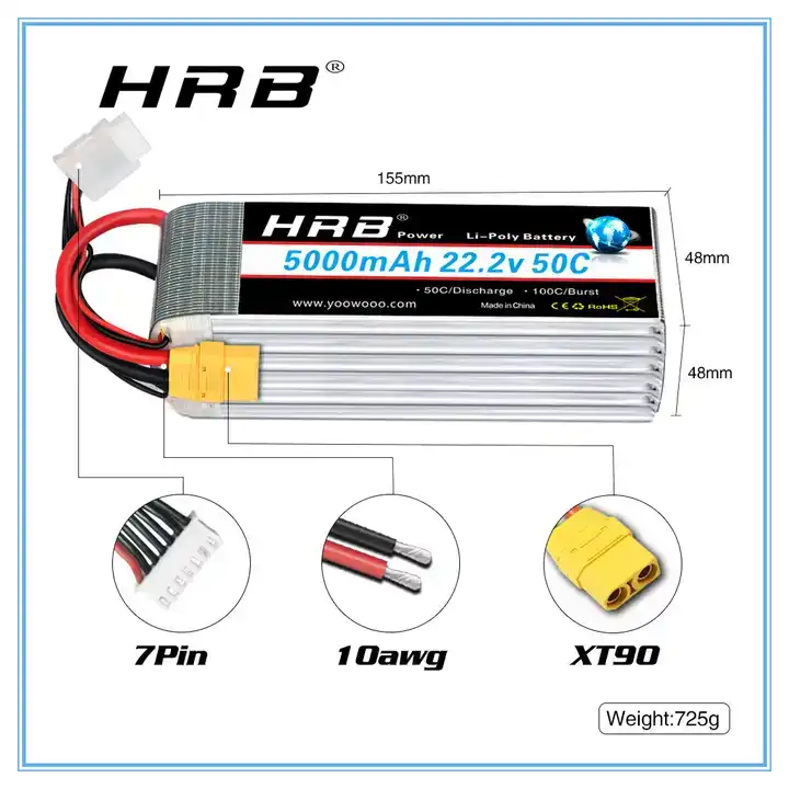 HRB Lipo Battery 2~6S 2200mah/ - Drone Battery 6S recension och pris