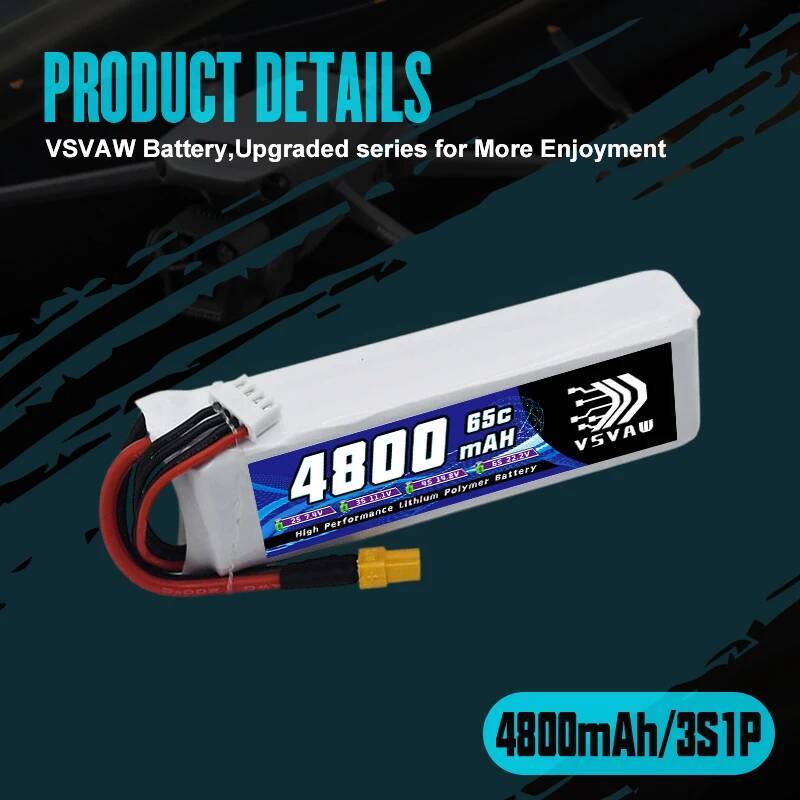 VSVAW 3S Lipo Battery for FPV  - Drone Battery 3S recension och pris