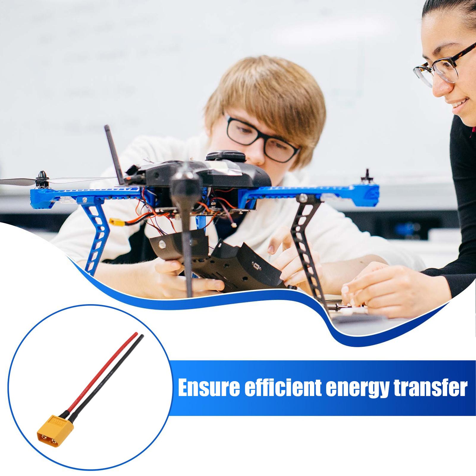 XT60 Male/Female Extension Cab - Drone Battery Connector recension och pris