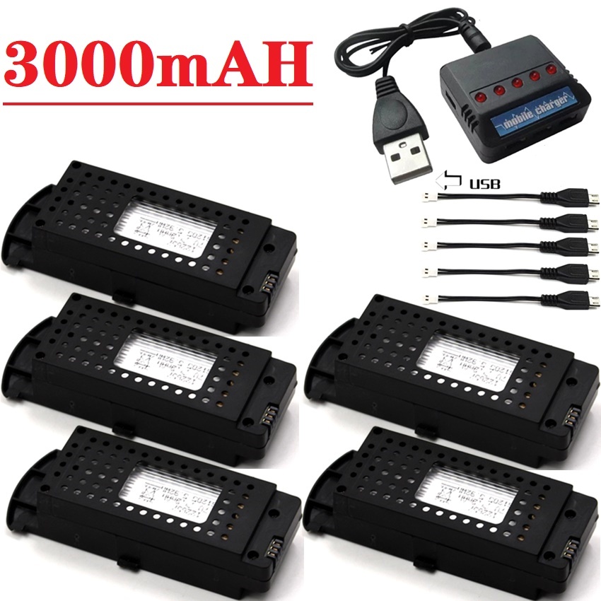 Q6 Drones Battery 3.7V 3000mAh - Drone Battery Li-Ion recension och pris