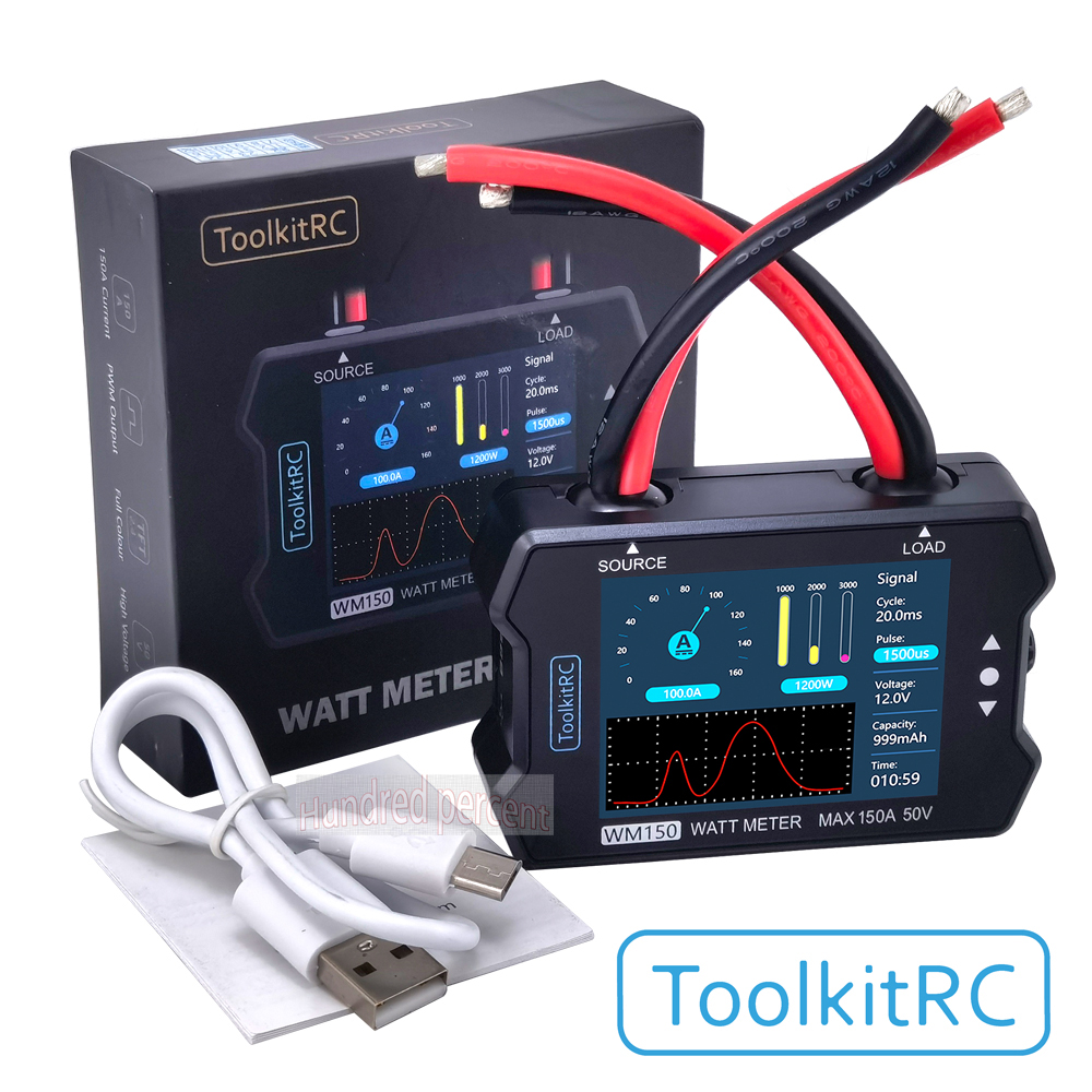 ToolkitRC WM150 150A 50V Watt  - Drone Battery Voltage Checker recension och pris
