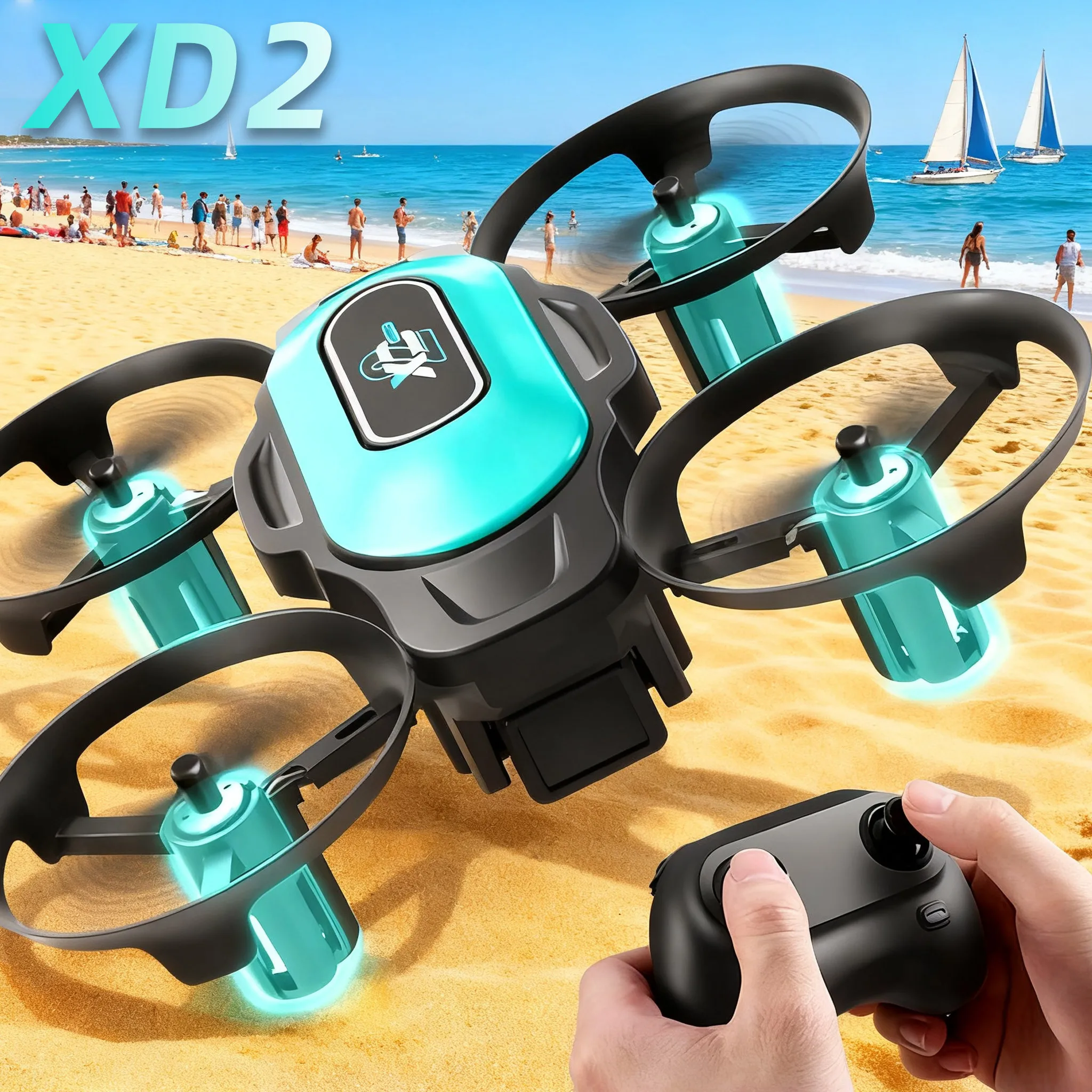 XD2 Mini Drone, 360° Stunt Fli - Drone Battery Case recension och pris