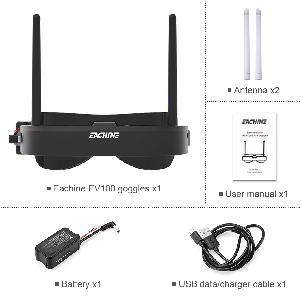 Eachine EV100 720*540 5.8G 72C - Drone Battery Box recension och pris