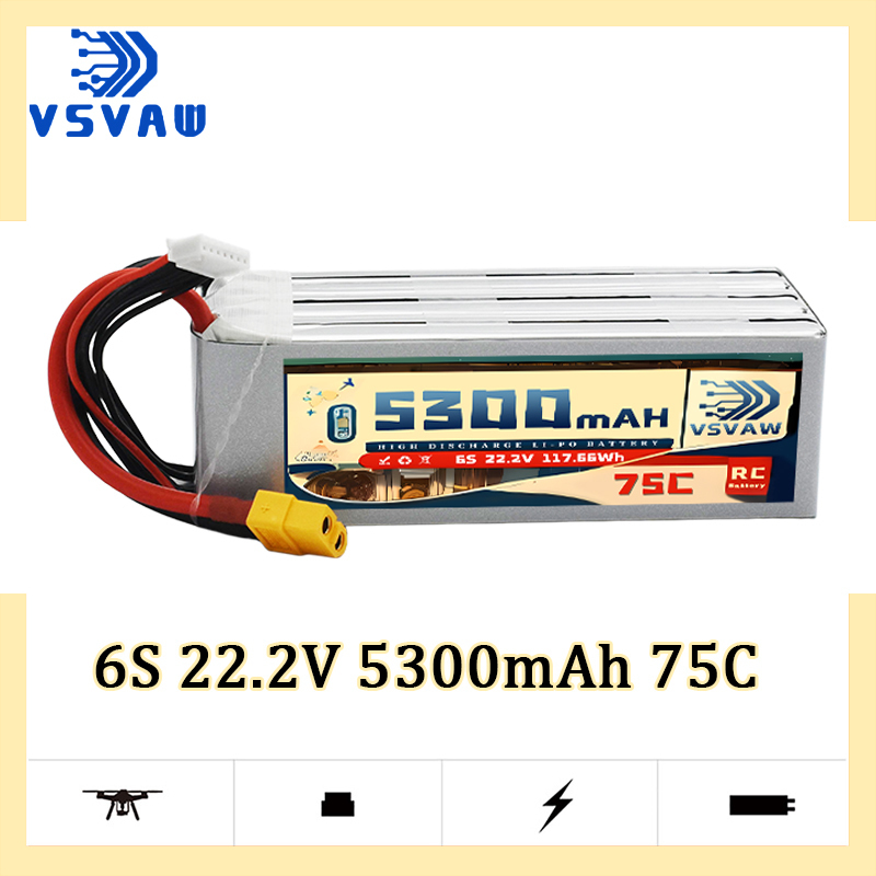 VSVAW 6S 5300mAh Lipo Battery  - Drone Battery Connector recension och pris