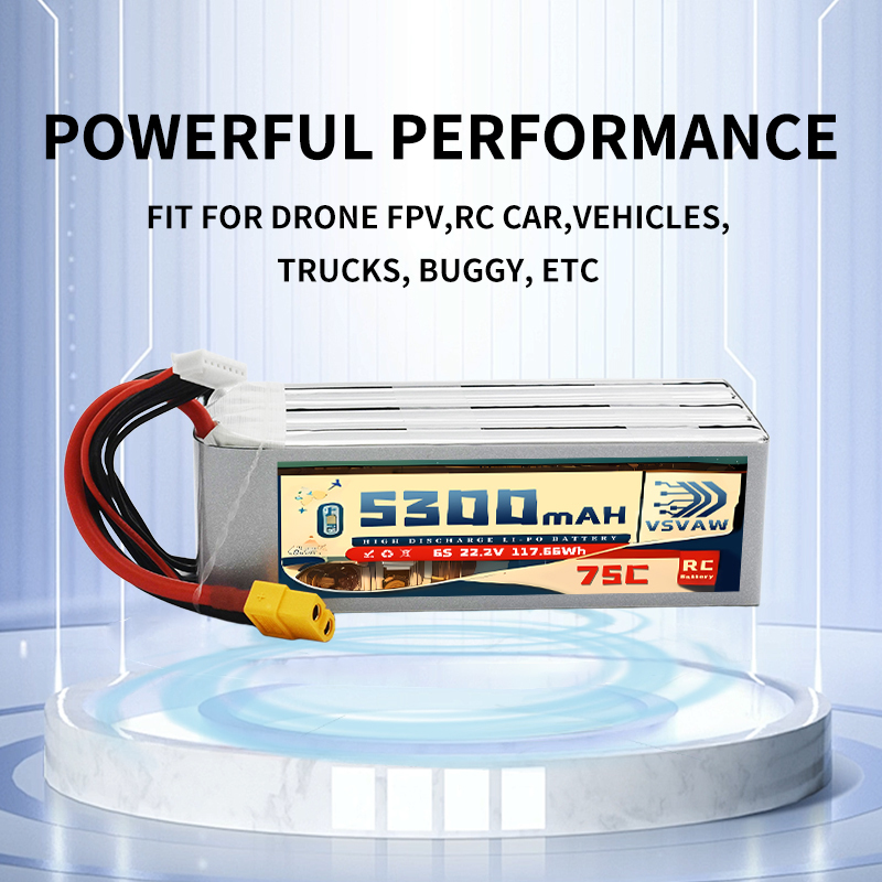 VSVAW 6S 5300mAh Lipo Battery  - Drone Battery Connector recension och pris