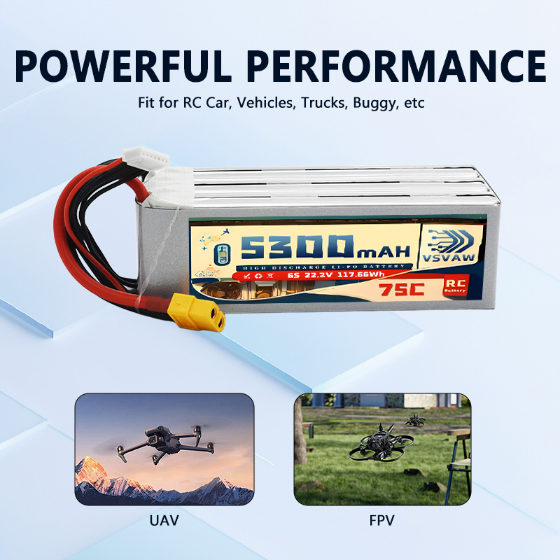 VSVAW 6S 5300mAh Lipo Battery  - Drone Battery Connector recension och pris