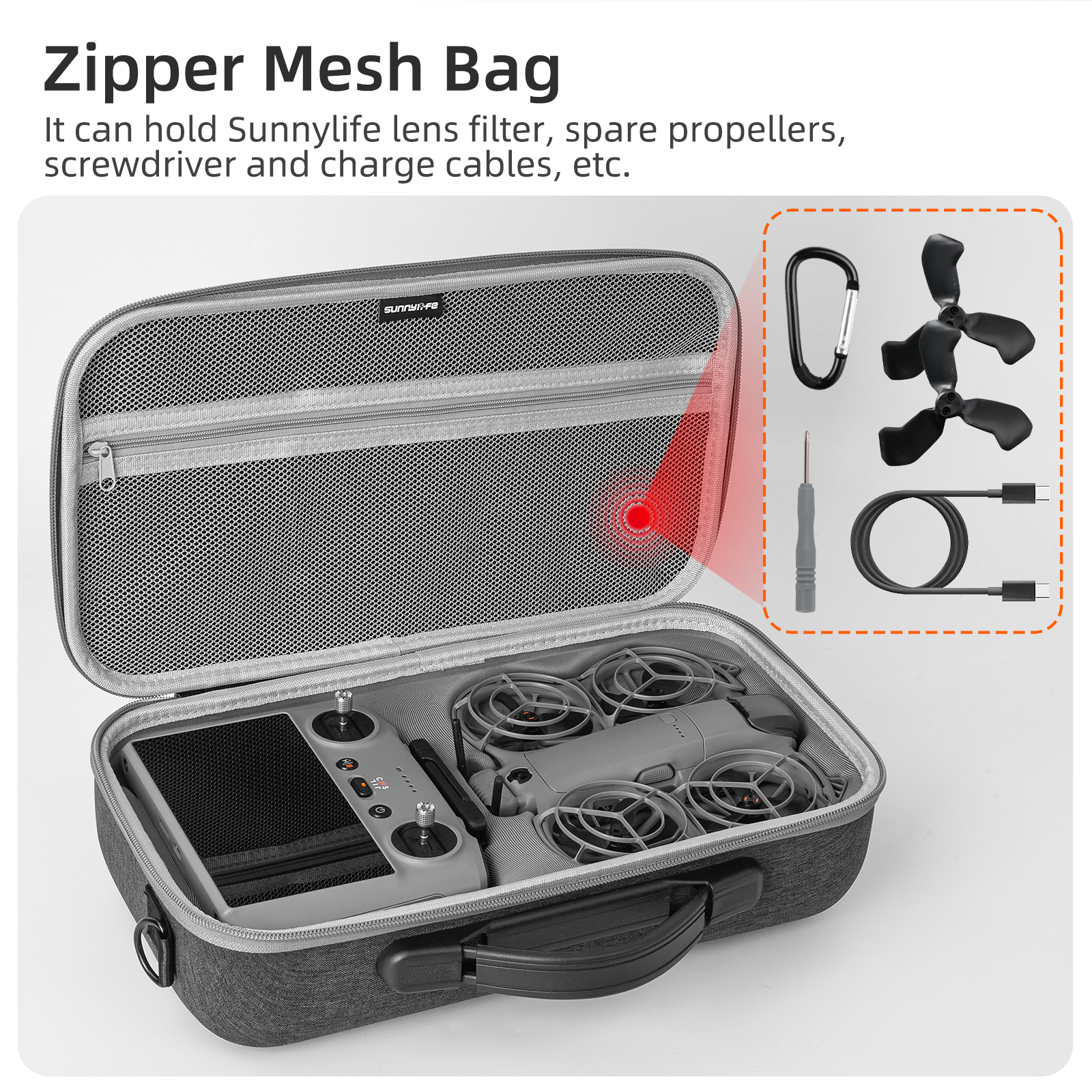 Carrying Case for DJI NEO 2 Dr - Drone Battery Bag recension och pris