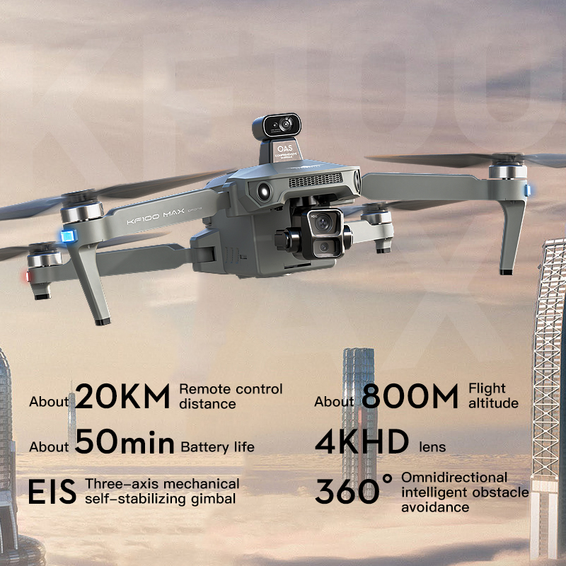 SJRC KF100 MAX 8K UHD Photo HD - Drone Battery Box recension och pris