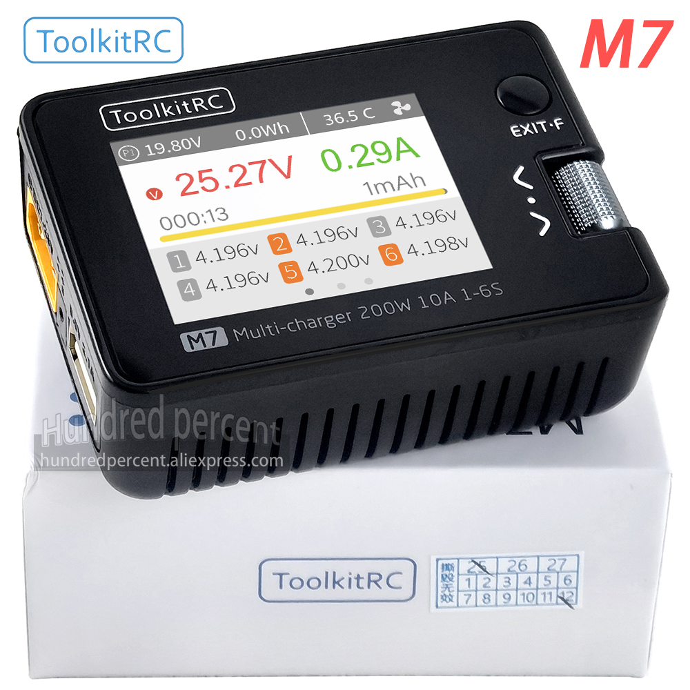 ToolkitRC M7 Charger Intellige - Drone Battery Voltage Checker recension och pris