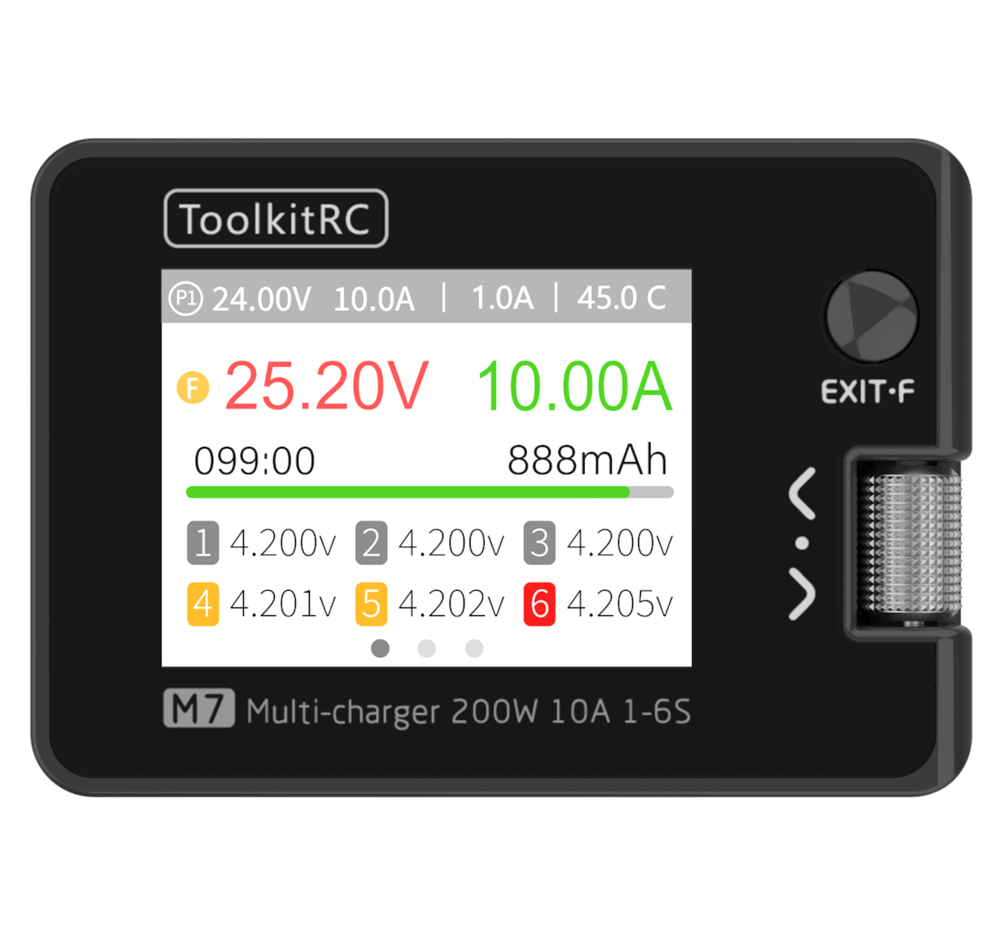 ToolkitRC M7 Charger Intellige - Drone Battery Voltage Checker recension och pris