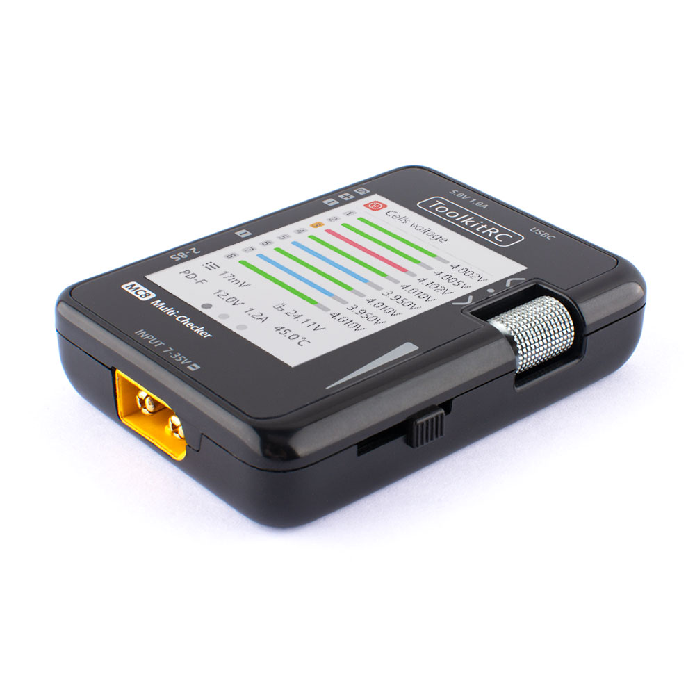 ToolkitRC MC8 Mini Size Cell c - Drone Battery Voltage Checker recension och pris
