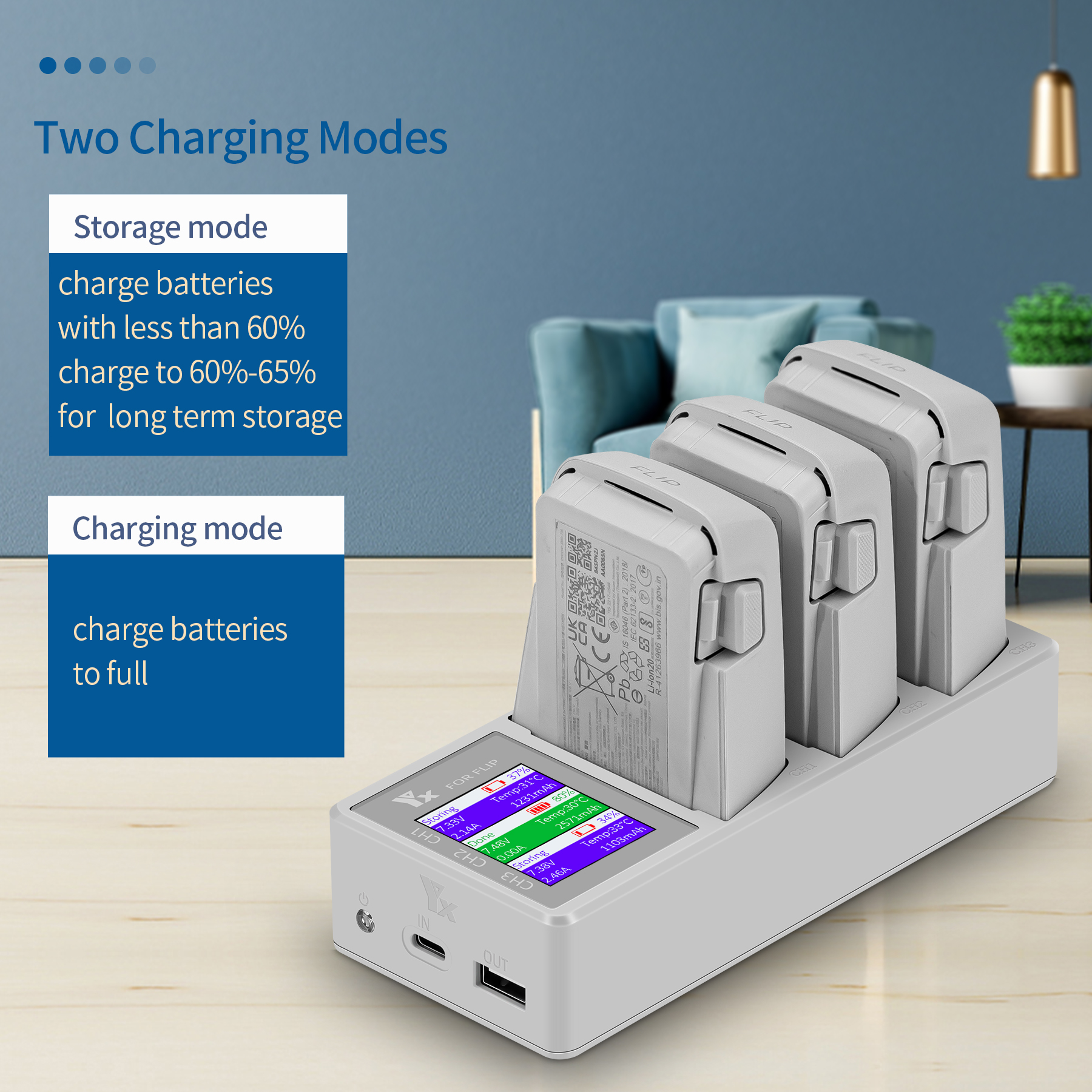 3 IN 1 Battery Charger For DJI - Drone Battery Parallel Board recension och pris