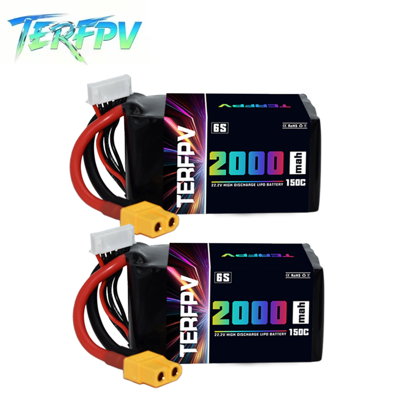 TERFPV 6S 22.2V 2000mAh 150C/3 - Drone Battery Plate recension och pris