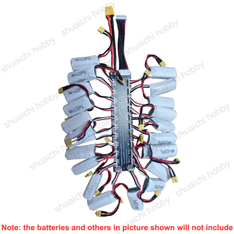 1PCS 2S (7.4V) Battery Paralle - Drone Battery Parallel Board recension och pris