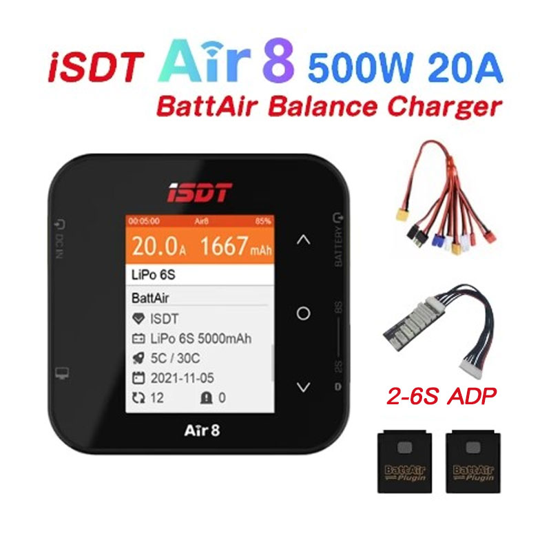 ISDT Air8 500W 20A Battery Bal - Drone Battery Voltage Checker recension och pris